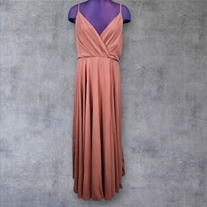 Lulu's All About Love Dusty Rose Maxi‎ Bridesmaid Dress Size XL Women's